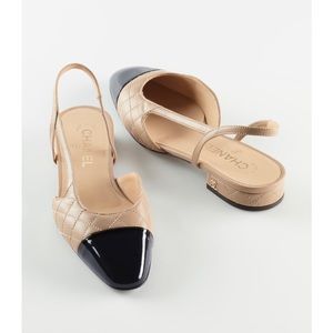 Chanel flat sling-backs 39.5 new in the box, authentic, classic #oldmoney